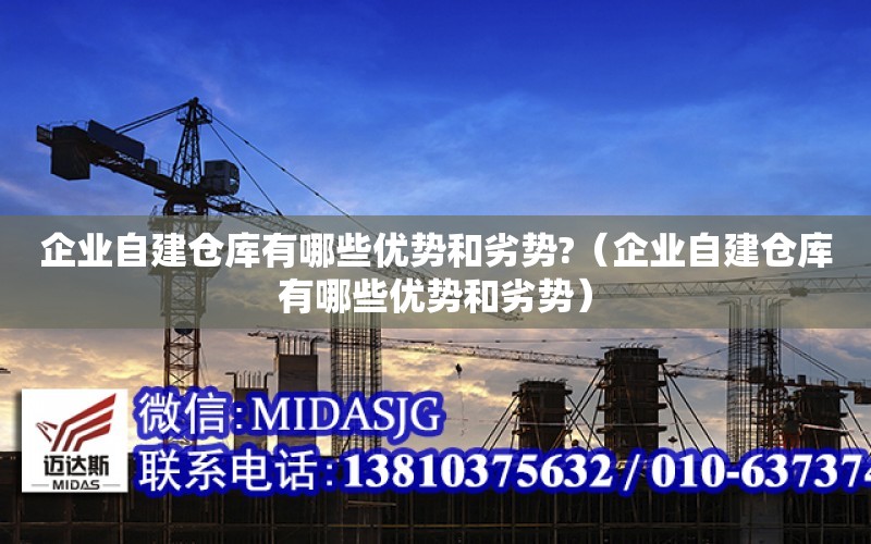 企業自建倉庫有哪些優勢和劣勢?（企業自建倉庫有哪些優勢和劣勢）