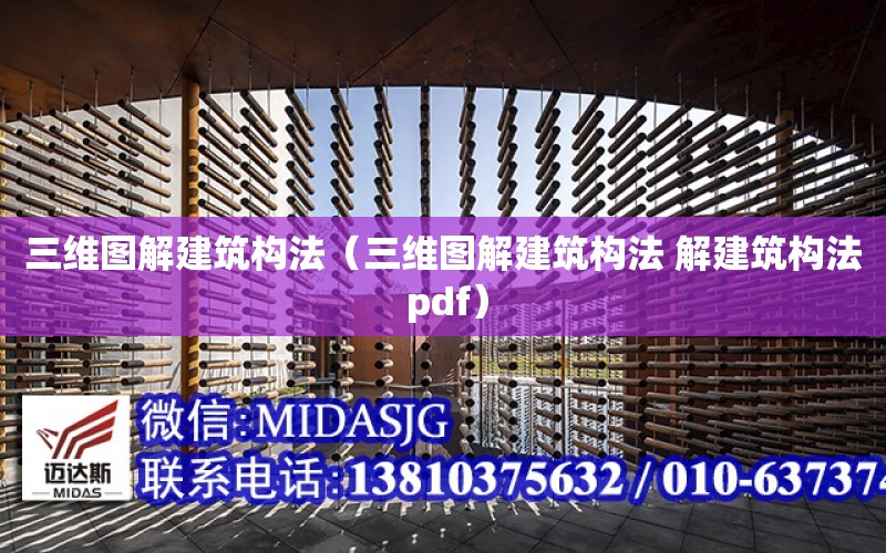 三維圖解建筑構法（三維圖解建筑構法 解建筑構法 pdf）