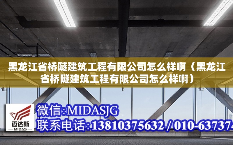 黑龍江省橋隧建筑工程有限公司怎么樣?。ê邶埥蛩斫ㄖこ逃邢薰驹趺礃影。? title=