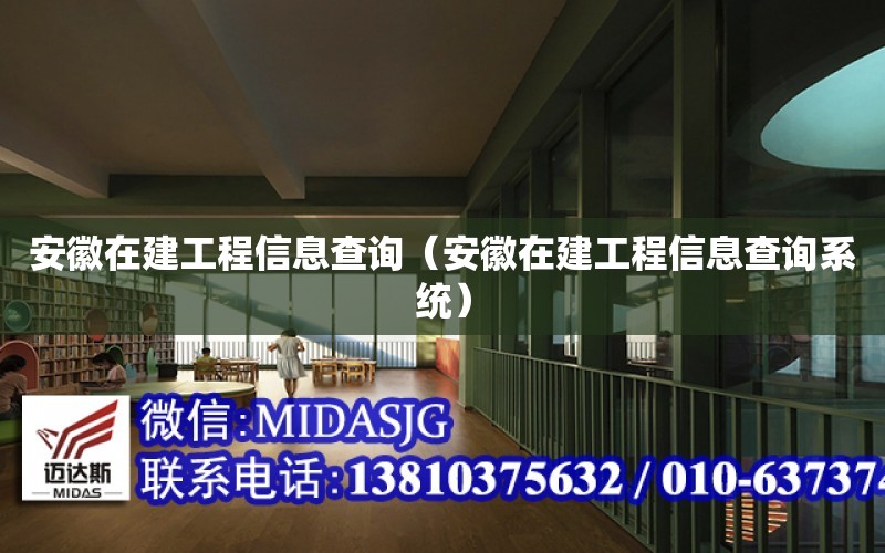 安徽在建工程信息查詢（安徽在建工程信息查詢系統）