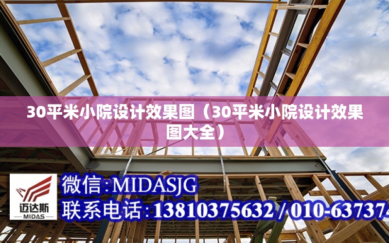 30平米小院設計效果圖（30平米小院設計效果圖大全）