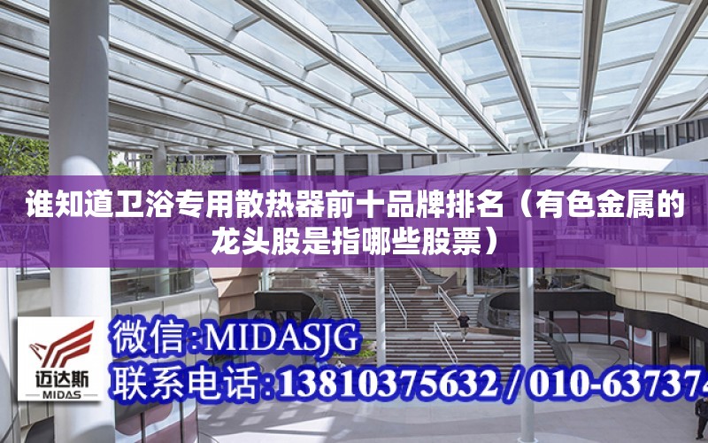 誰知道衛浴專用散熱器前十品牌排名（有色金屬的龍頭股是指哪些股票）