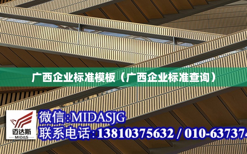 廣西企業標準模板（廣西企業標準查詢）