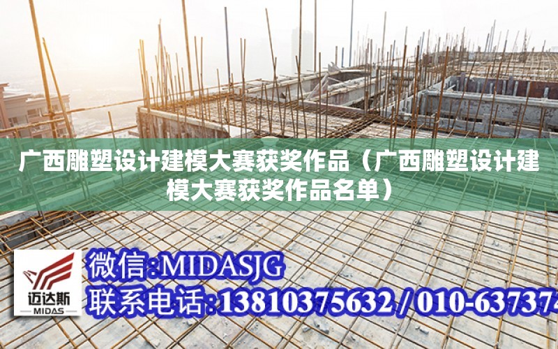 廣西雕塑設計建模大賽獲獎作品（廣西雕塑設計建模大賽獲獎作品名單）