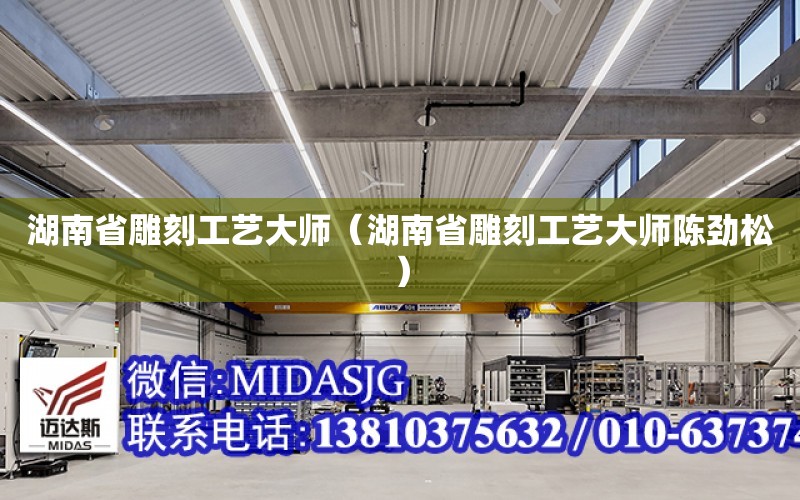 湖南省雕刻工藝大師（湖南省雕刻工藝大師陳勁松） 全國鋼結構設計公司名錄