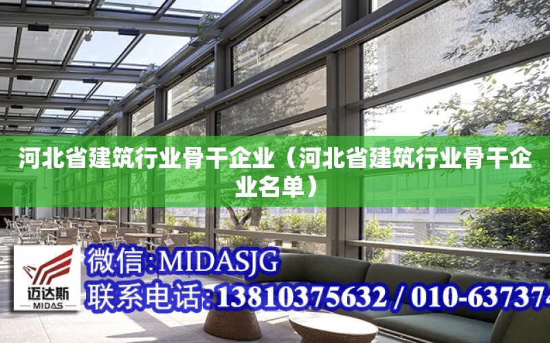 河北省建筑行業骨干企業（河北省建筑行業骨干企業名單）