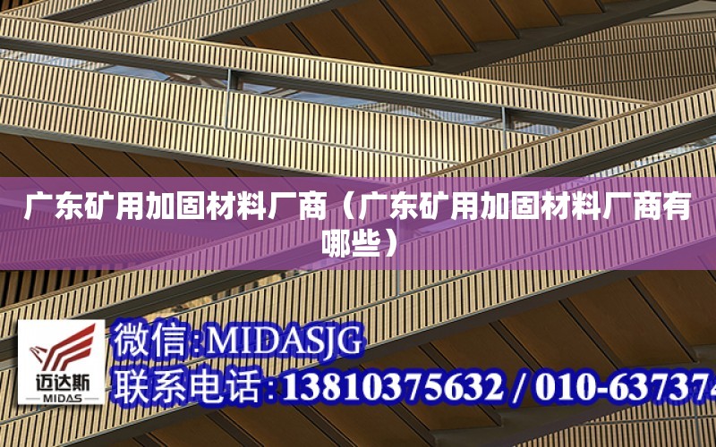 廣東礦用加固材料廠商（廣東礦用加固材料廠商有哪些）