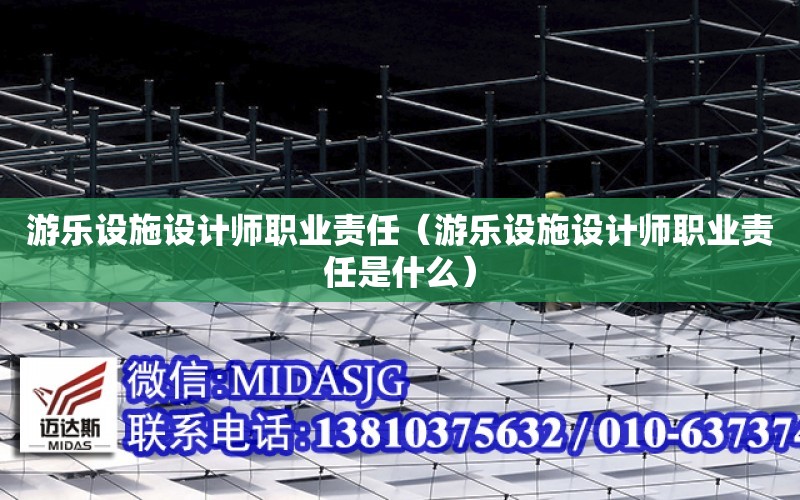 游樂設施設計師職業責任（游樂設施設計師職業責任是什么）