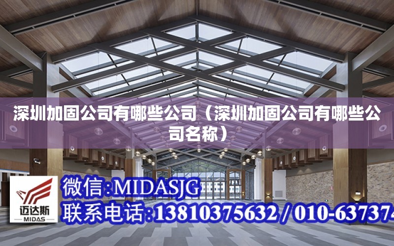 深圳加固公司有哪些公司（深圳加固公司有哪些公司名稱）