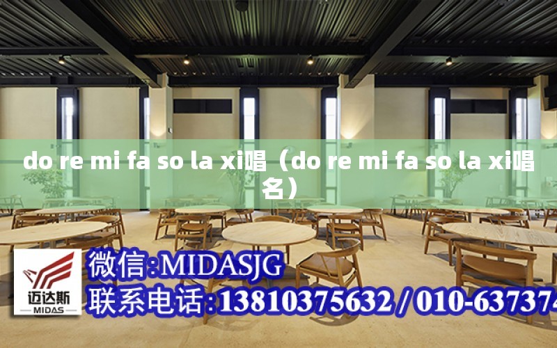 do re mi fa so la xi唱（do re mi fa so la xi唱名）