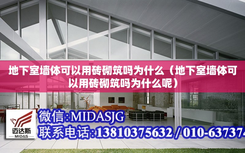 地下室墻體可以用磚砌筑嗎為什么（地下室墻體可以用磚砌筑嗎為什么呢）