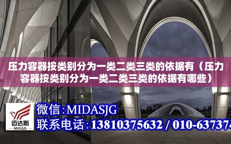 壓力容器按類別分為一類二類三類的依據有（壓力容器按類別分為一類二類三類的依據有哪些）