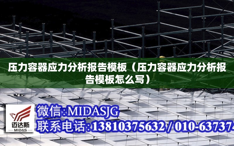 壓力容器應力分析報告模板（壓力容器應力分析報告模板怎么寫）