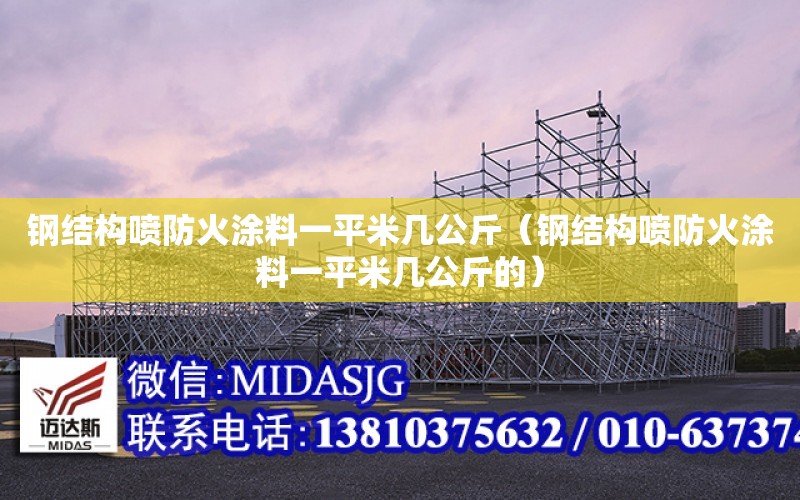 鋼結構噴防火涂料一平米幾公斤（鋼結構噴防火涂料一平米幾公斤的）