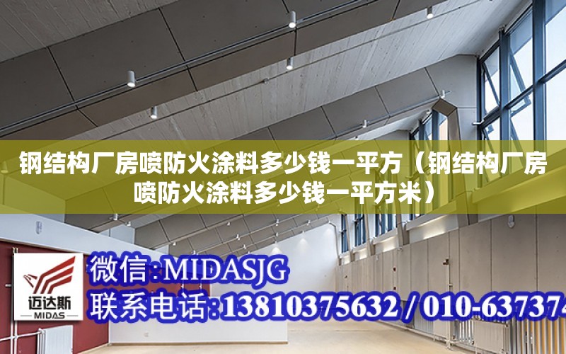 鋼結構廠房噴防火涂料多少錢一平方（鋼結構廠房噴防火涂料多少錢一平方米）