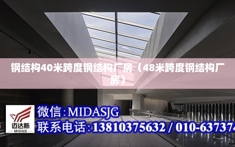 鋼結構40米跨度鋼結構廠房（48米跨度鋼結構廠房）