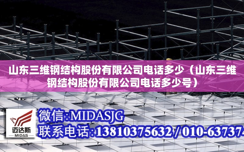 山東三維鋼結構股份有限公司電話多少（山東三維鋼結構股份有限公司電話多少號）