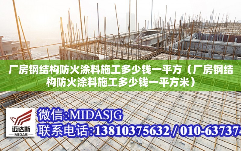 廠房鋼結構防火涂料施工多少錢一平方（廠房鋼結構防火涂料施工多少錢一平方米）