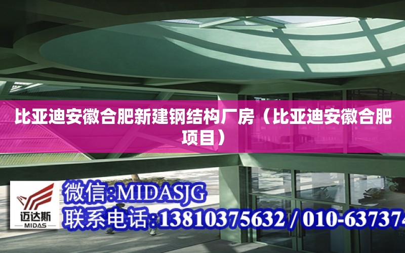 比亞迪安徽合肥新建鋼結構廠房（比亞迪安徽合肥項目）