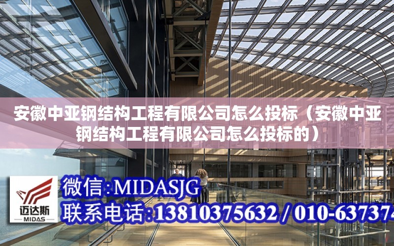 安徽中亞鋼結構工程有限公司怎么投標（安徽中亞鋼結構工程有限公司怎么投標的）