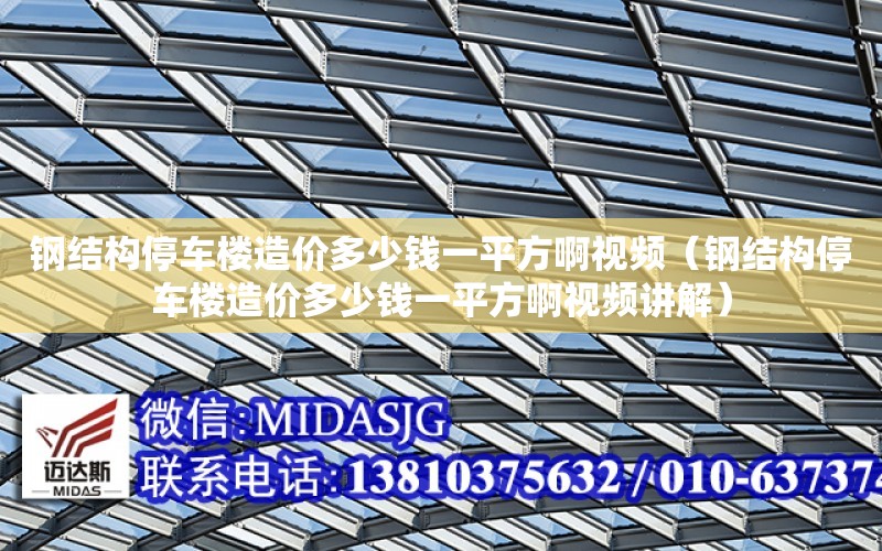 鋼結構停車樓造價多少錢一平方啊視頻（鋼結構停車樓造價多少錢一平方啊視頻講解）