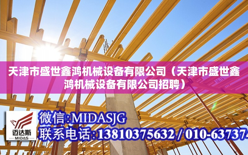 天津市盛世鑫鴻機械設備有限公司（天津市盛世鑫鴻機械設備有限公司招聘）