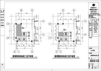 鋼結(jié)構(gòu)電梯井道施工圖