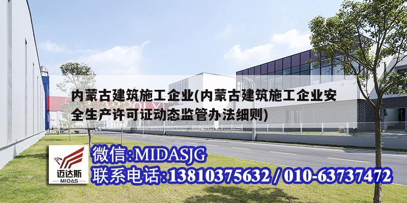 內蒙古建筑施工企業(內蒙古建筑施工企業安全生產許可證動態監管辦法細則)